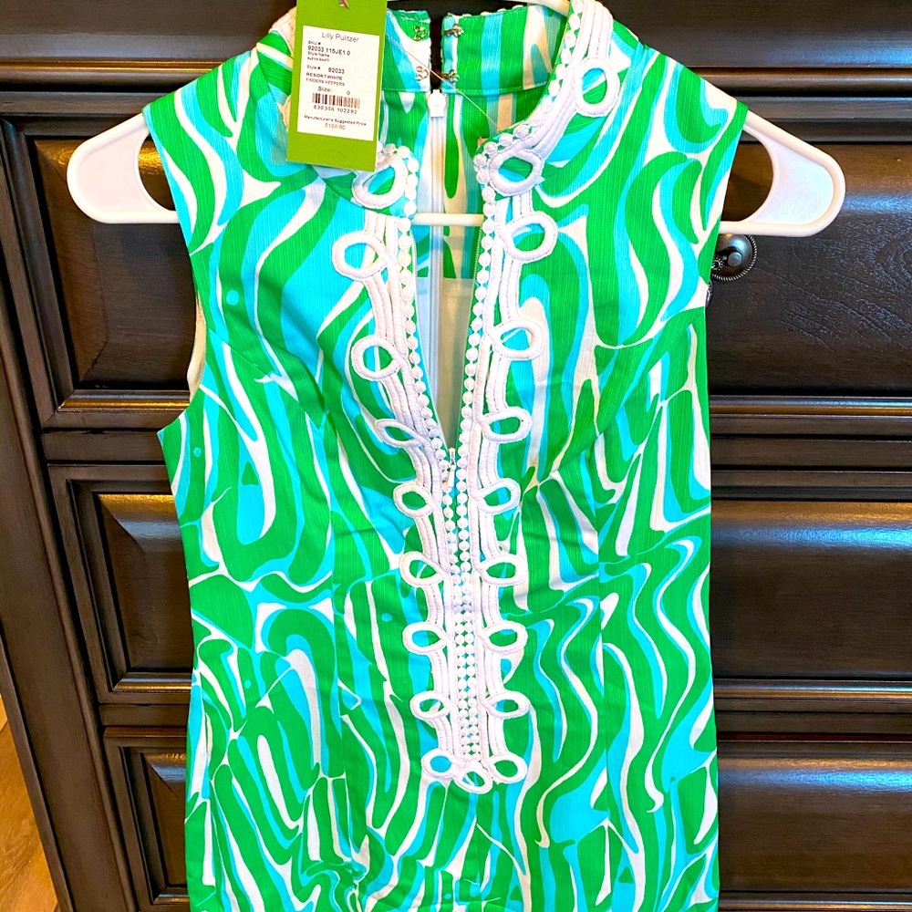 NWT LILLY PULLITZER SHIFT DRESS SIZE 0